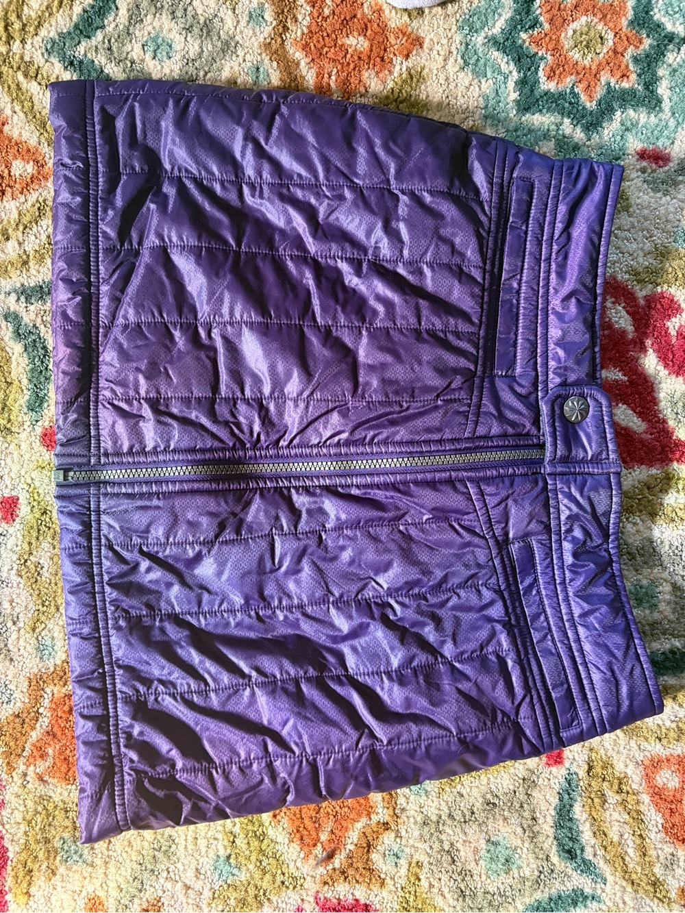 Athleta Purple Insulated Quilted Skirt